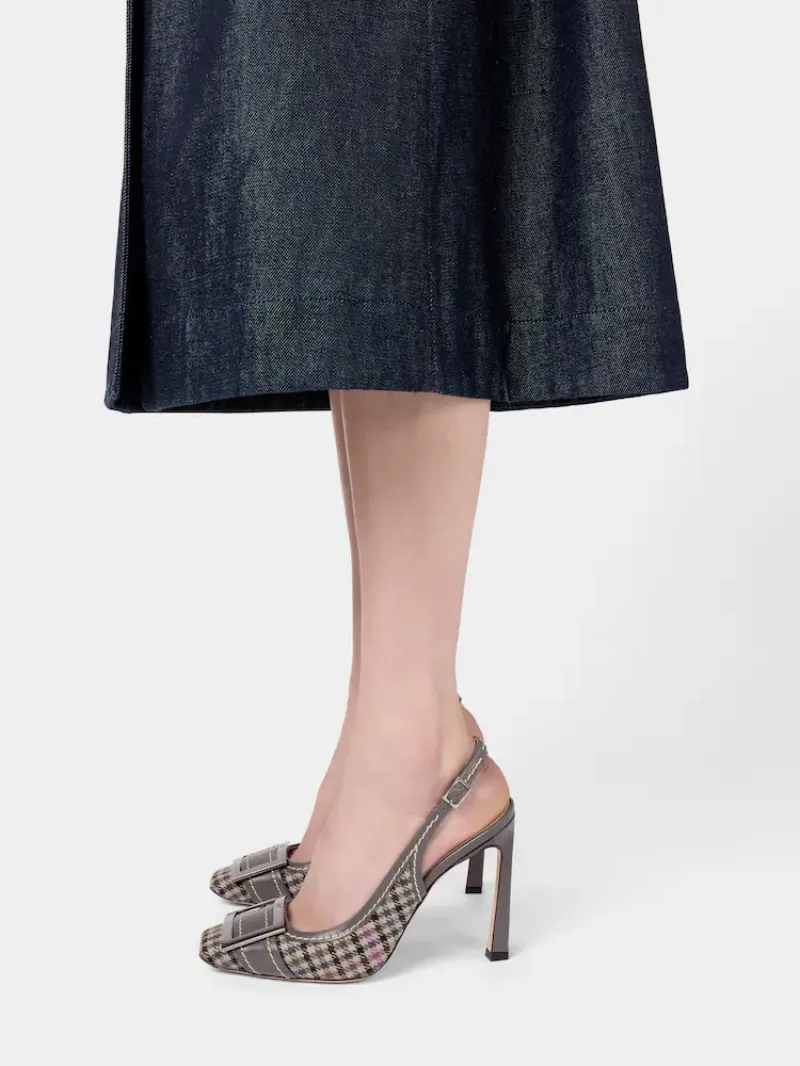 Trompette Slingback Pumps In Fabric