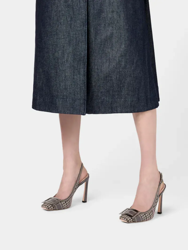 Trompette Slingback Pumps In Fabric