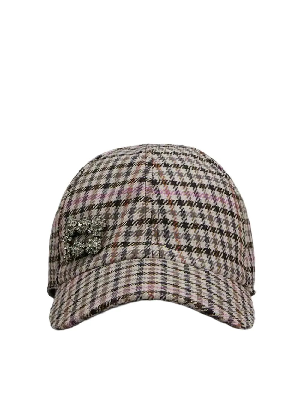 Efflorescence Baseball Cap In Checks Fabric