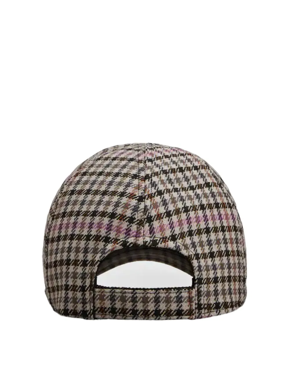 Efflorescence Baseball Cap In Checks Fabric