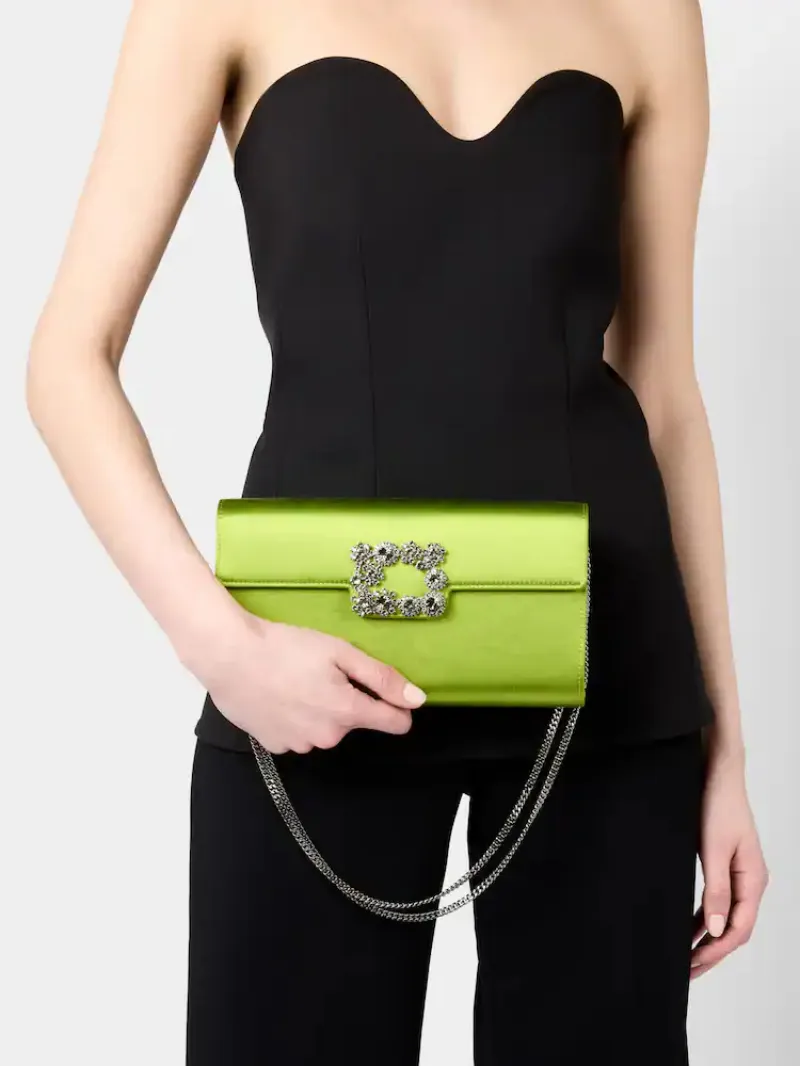 Efflorescence Clutch In Satin