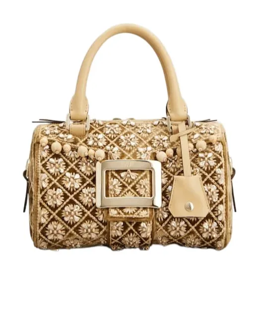 Belle Vivier Bag In Velvet
