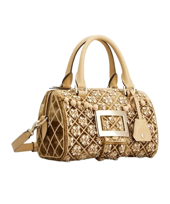 Belle Vivier Bag In Velvet