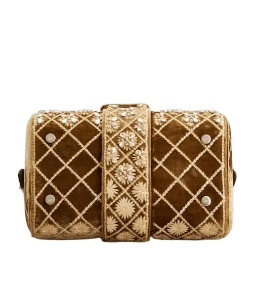 Belle Vivier Bag In Velvet