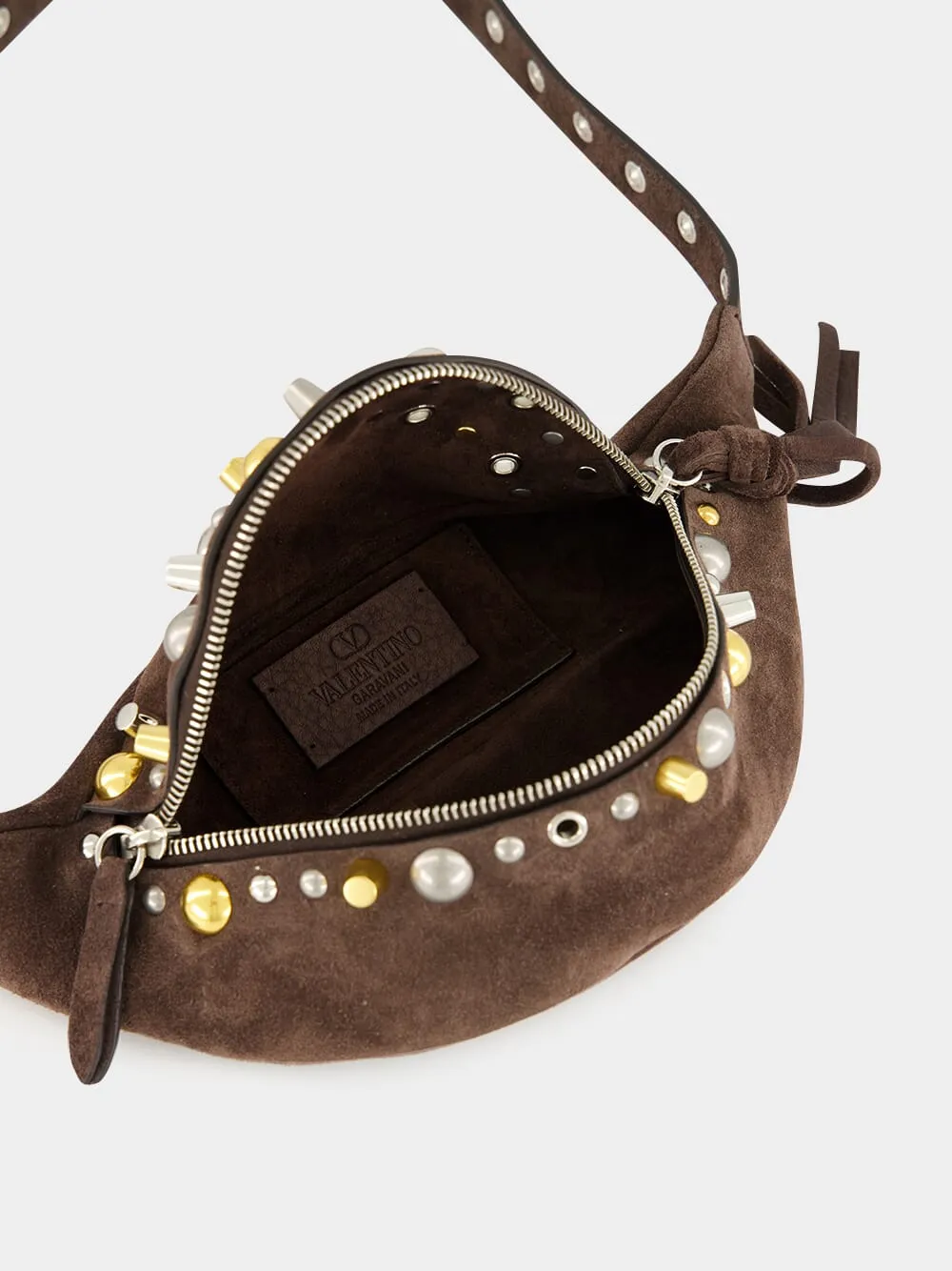 Valentino Garavani Rockstud Nellcte Zipped Belt Bag
