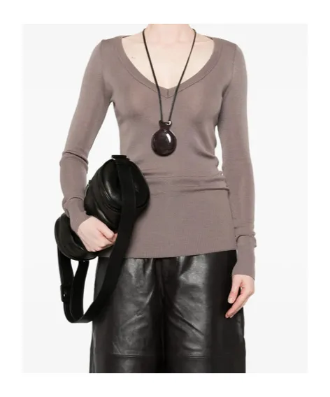 Long-Sleeve V-Neck Sweater
