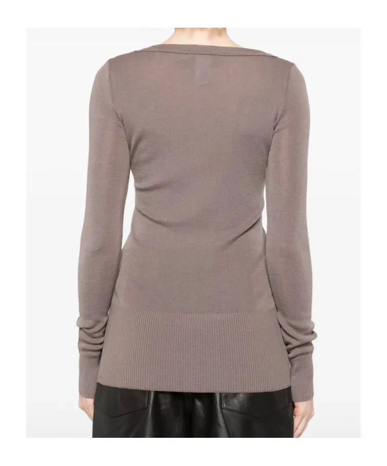 Long-Sleeve V-Neck Sweater