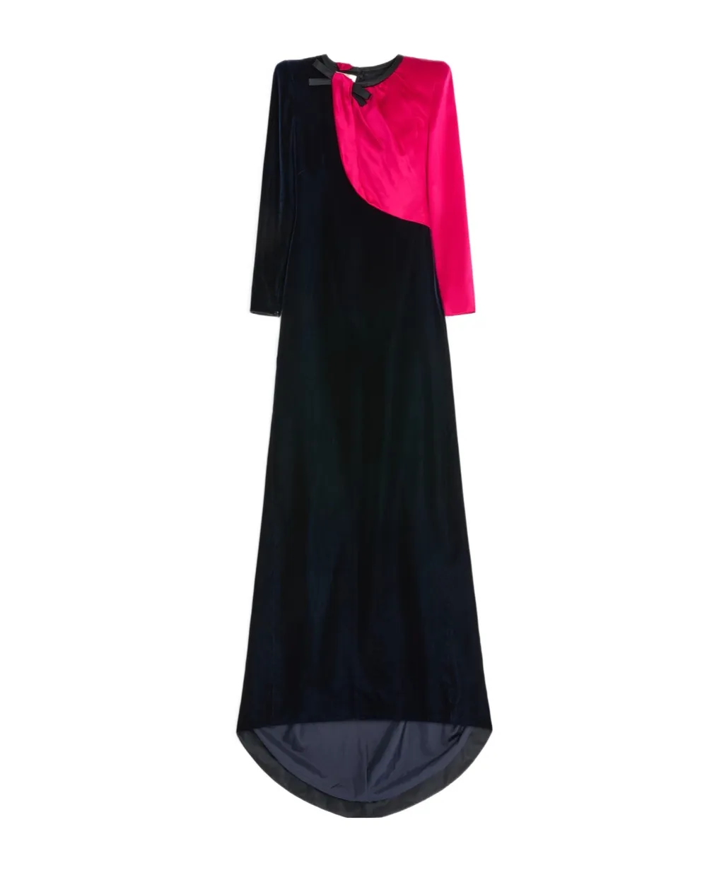 Long Dress In Sablé Velvet