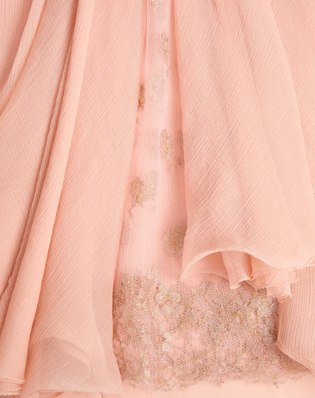 Lace-Embellishment Midi Dress