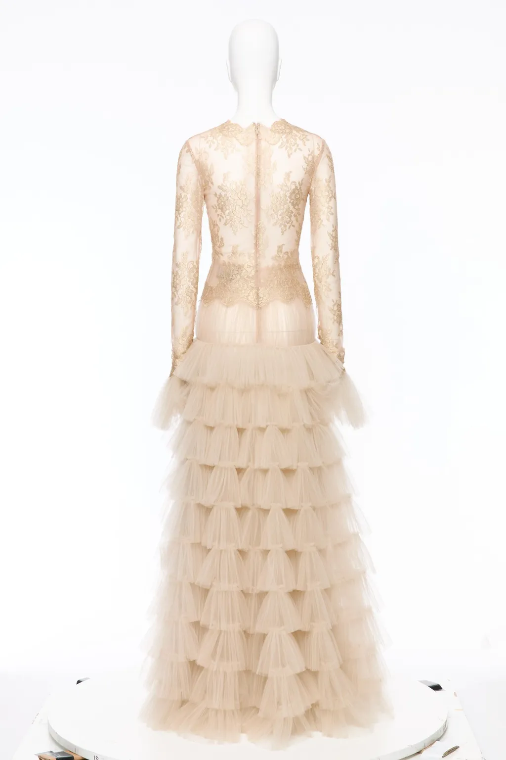 Long-Sleeved Evening Gown