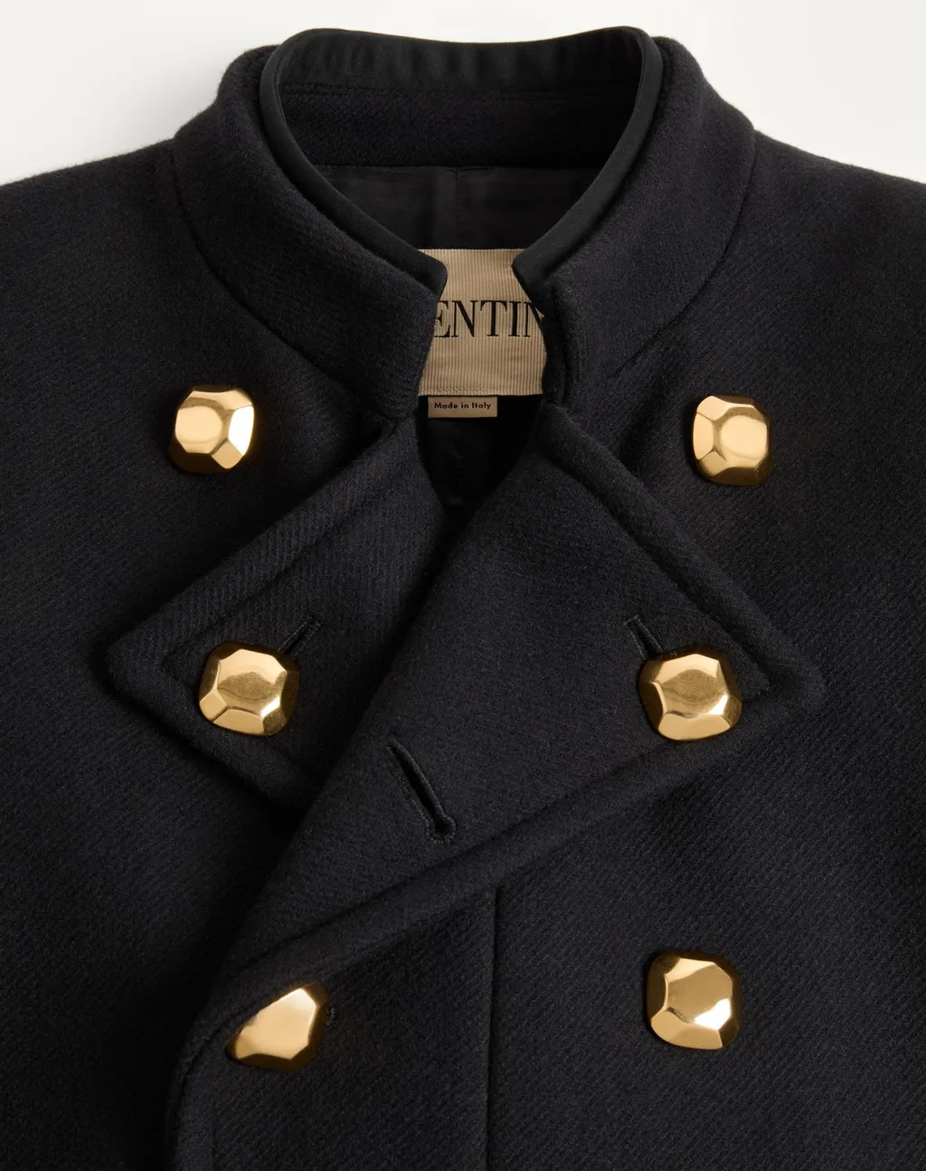 Valentino Double-Breasted Long-Sleeved Coat