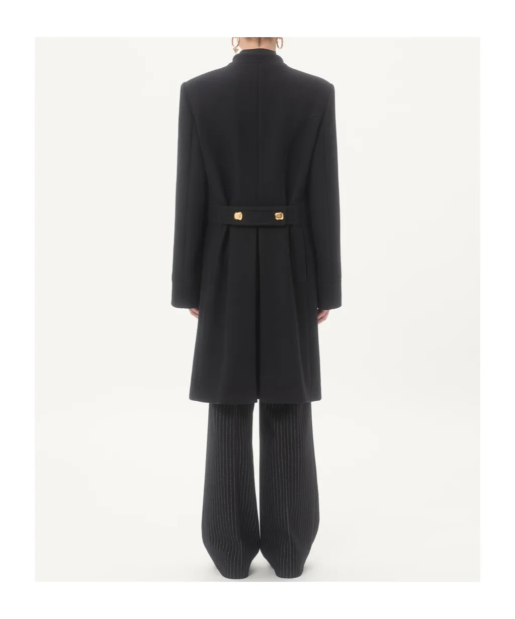 Valentino Double-Breasted Long-Sleeved Coat