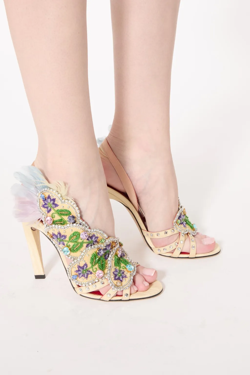 105Mm Dans Le Foyer Crystal-Embellished Sandals
