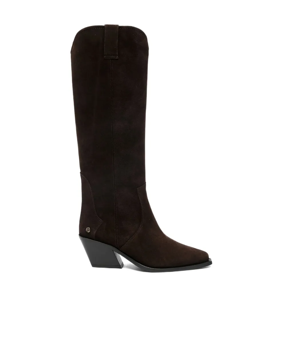 70Mm Tania Suede Knee-High Boots