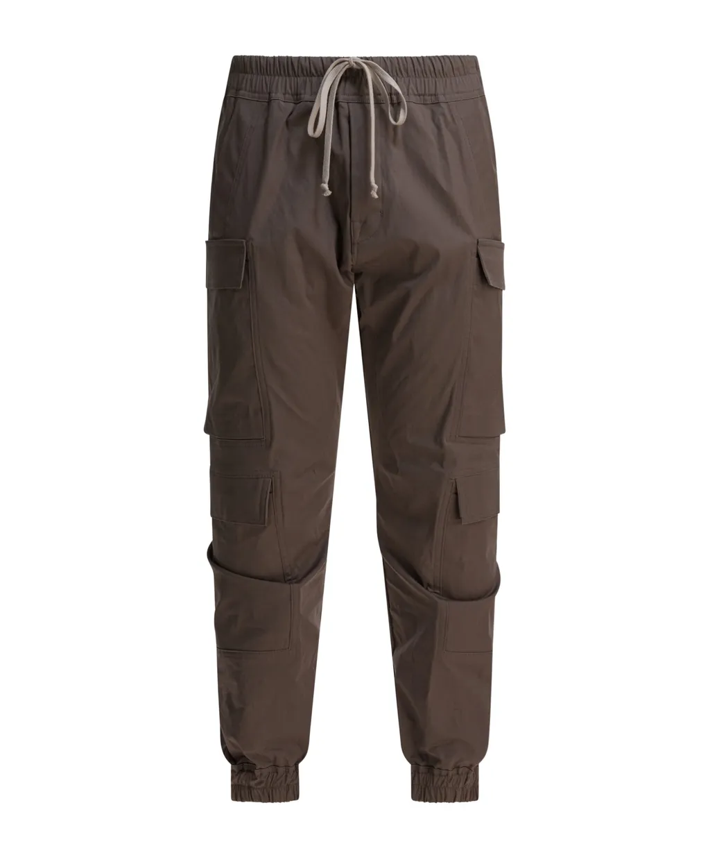 Cargo-Pocket Drawstring Cargo Trousers