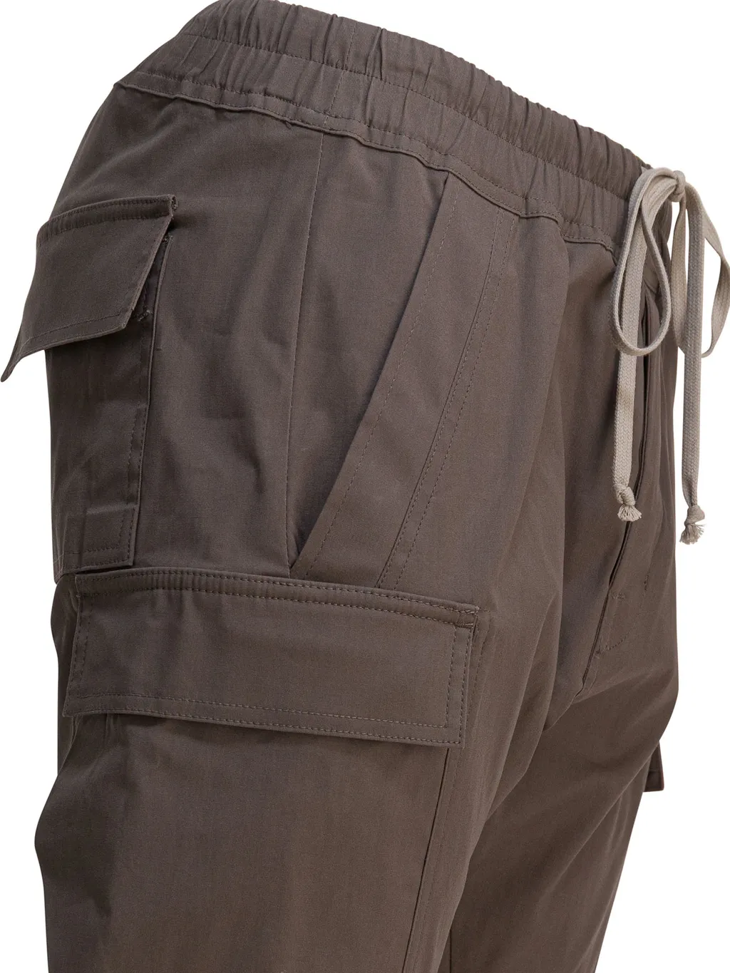 Cargo-Pocket Drawstring Cargo Trousers