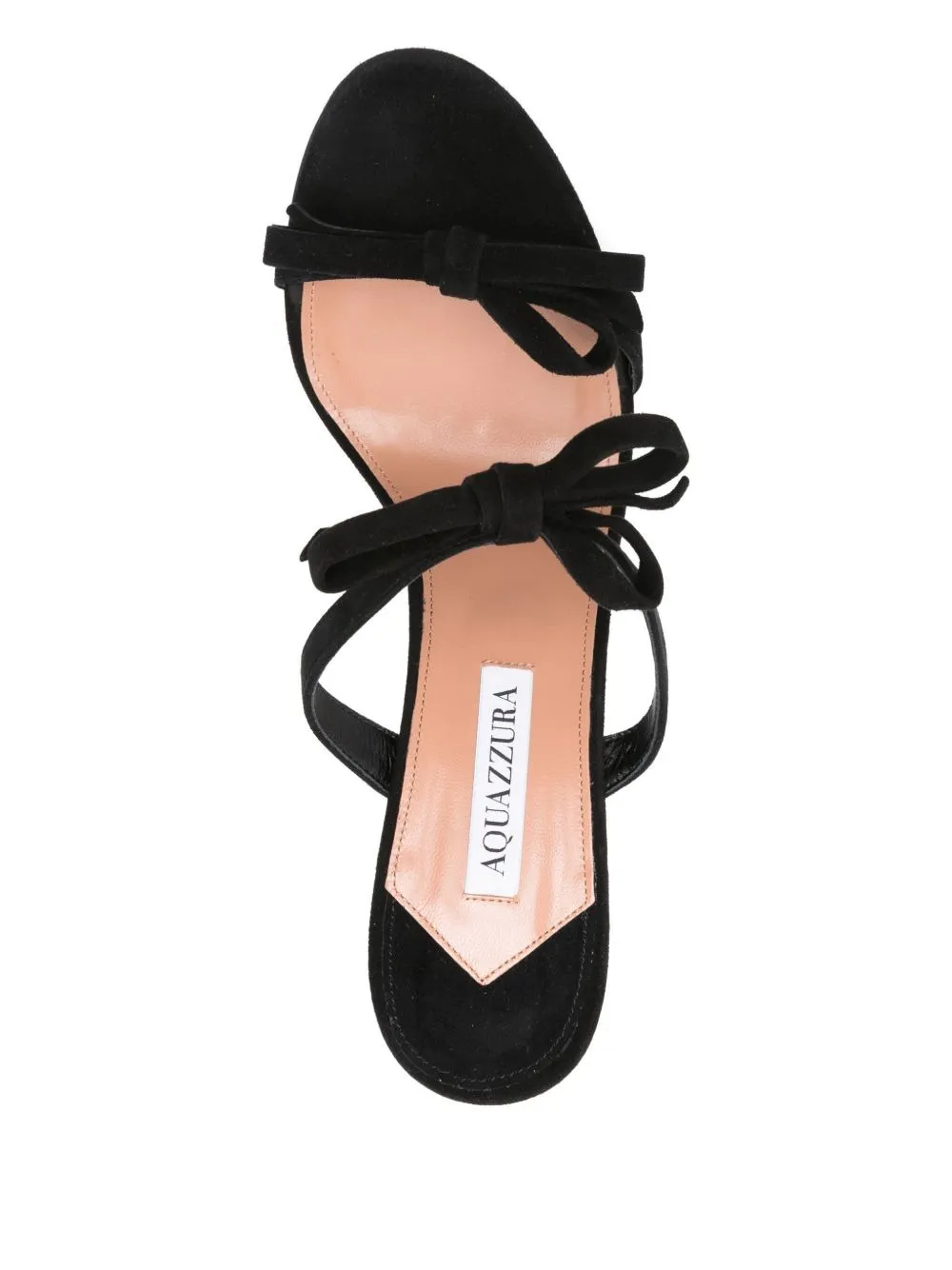 100Mm Soave Bow-Embellished Stiletto Sandals