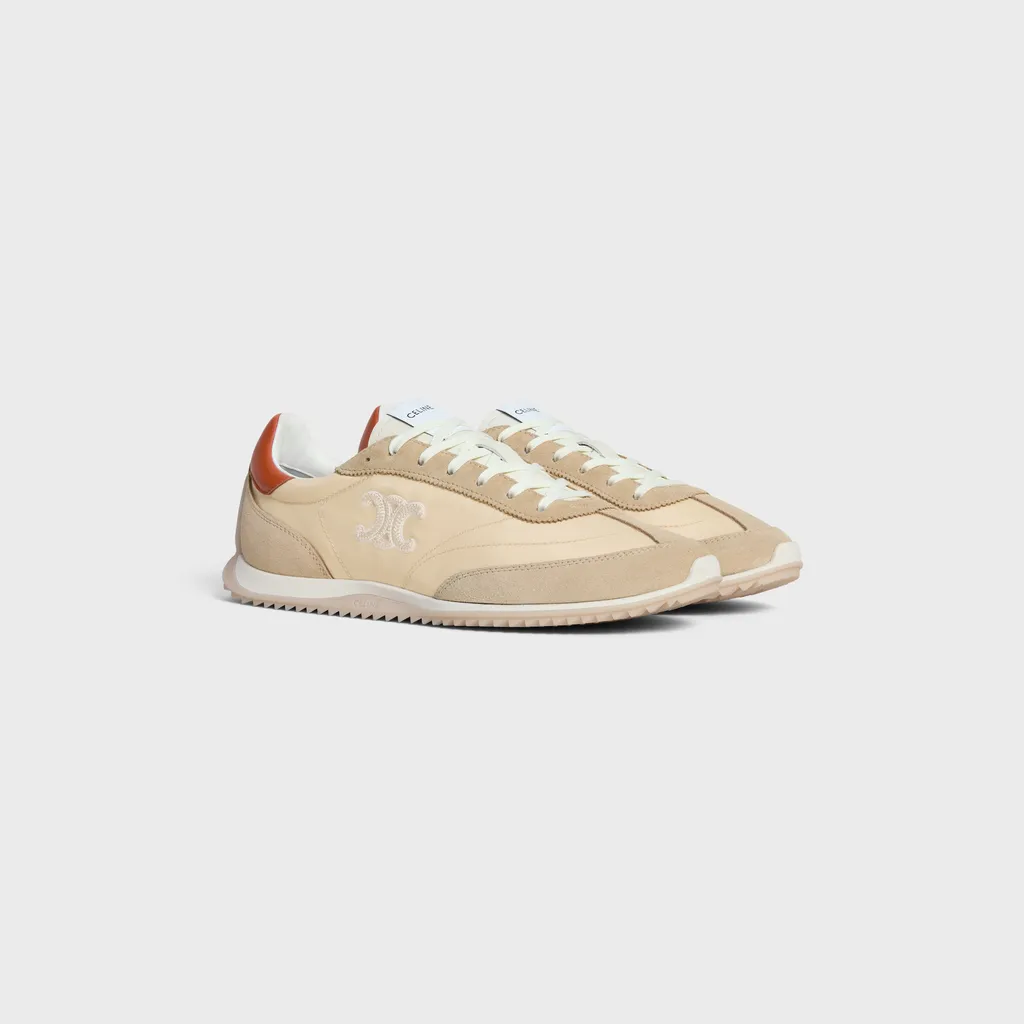 Celine Racer - Low Top Sneaker In Nylon, Suede Calfskin And Calfskin