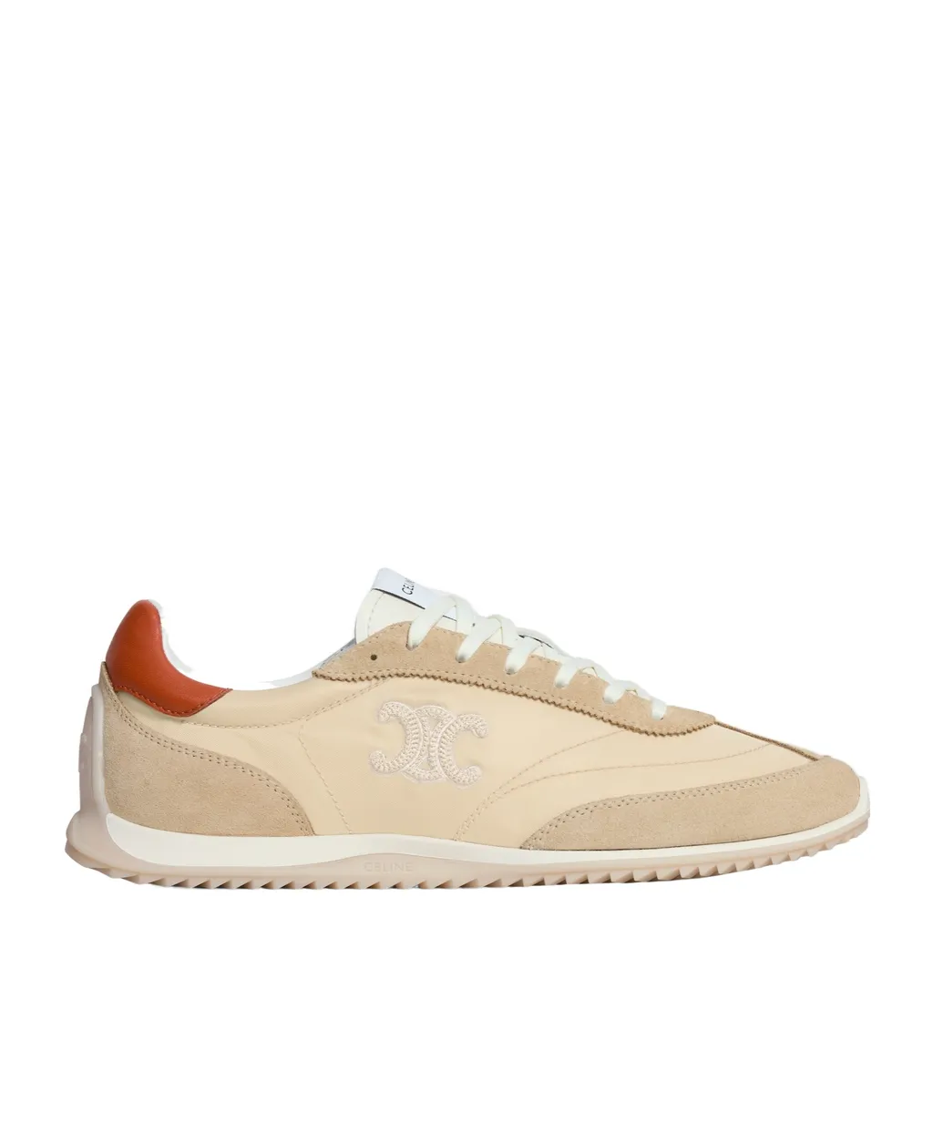 Celine Racer - Low Top Sneaker In Nylon, Suede Calfskin And Calfskin
