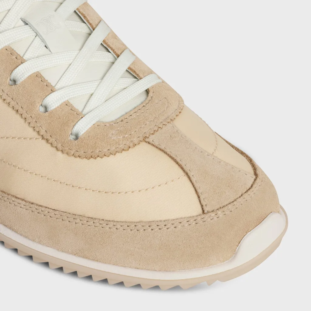 Celine Racer - Low Top Sneaker In Nylon, Suede Calfskin And Calfskin