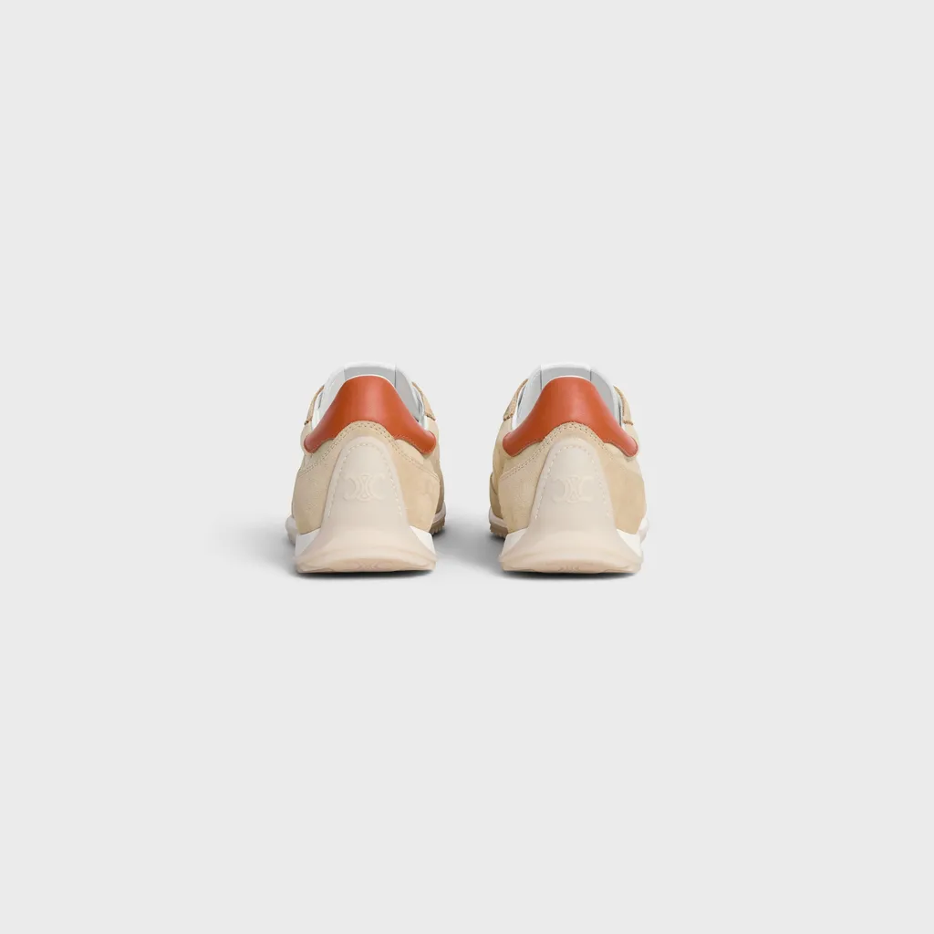 Celine Racer - Low Top Sneaker In Nylon, Suede Calfskin And Calfskin