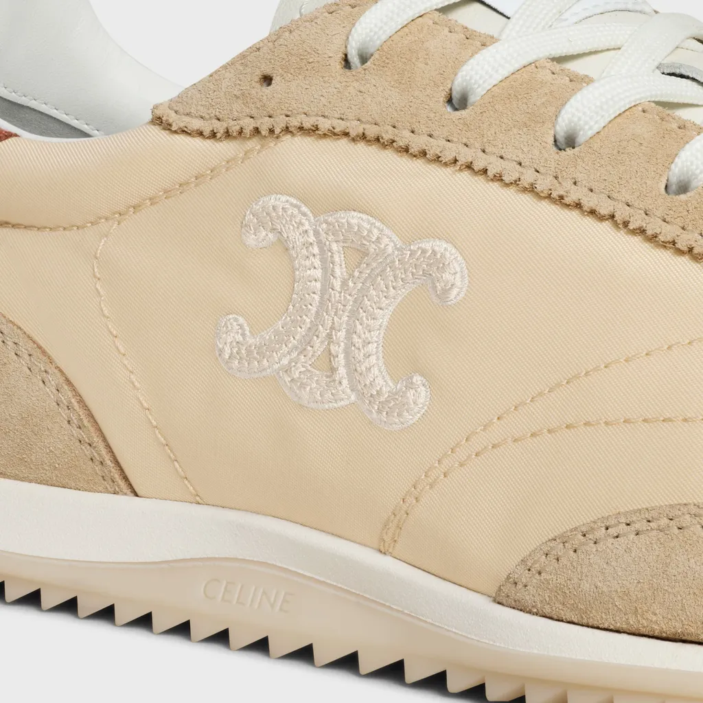 Celine Racer - Low Top Sneaker In Nylon, Suede Calfskin And Calfskin