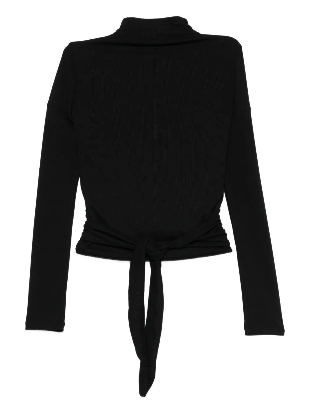 Button Tie-Waist Blouse