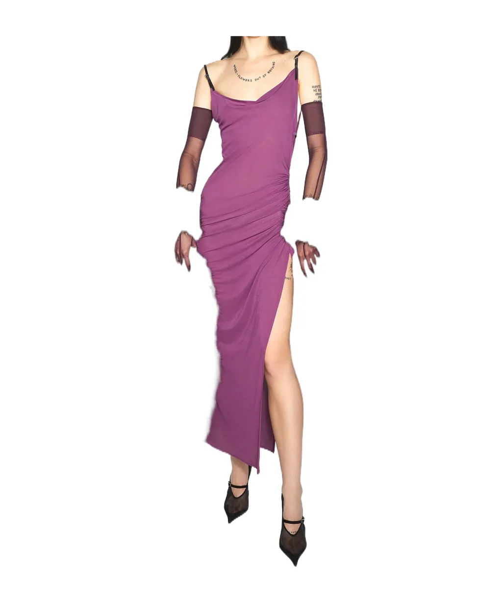 Side-Split Midi Dress