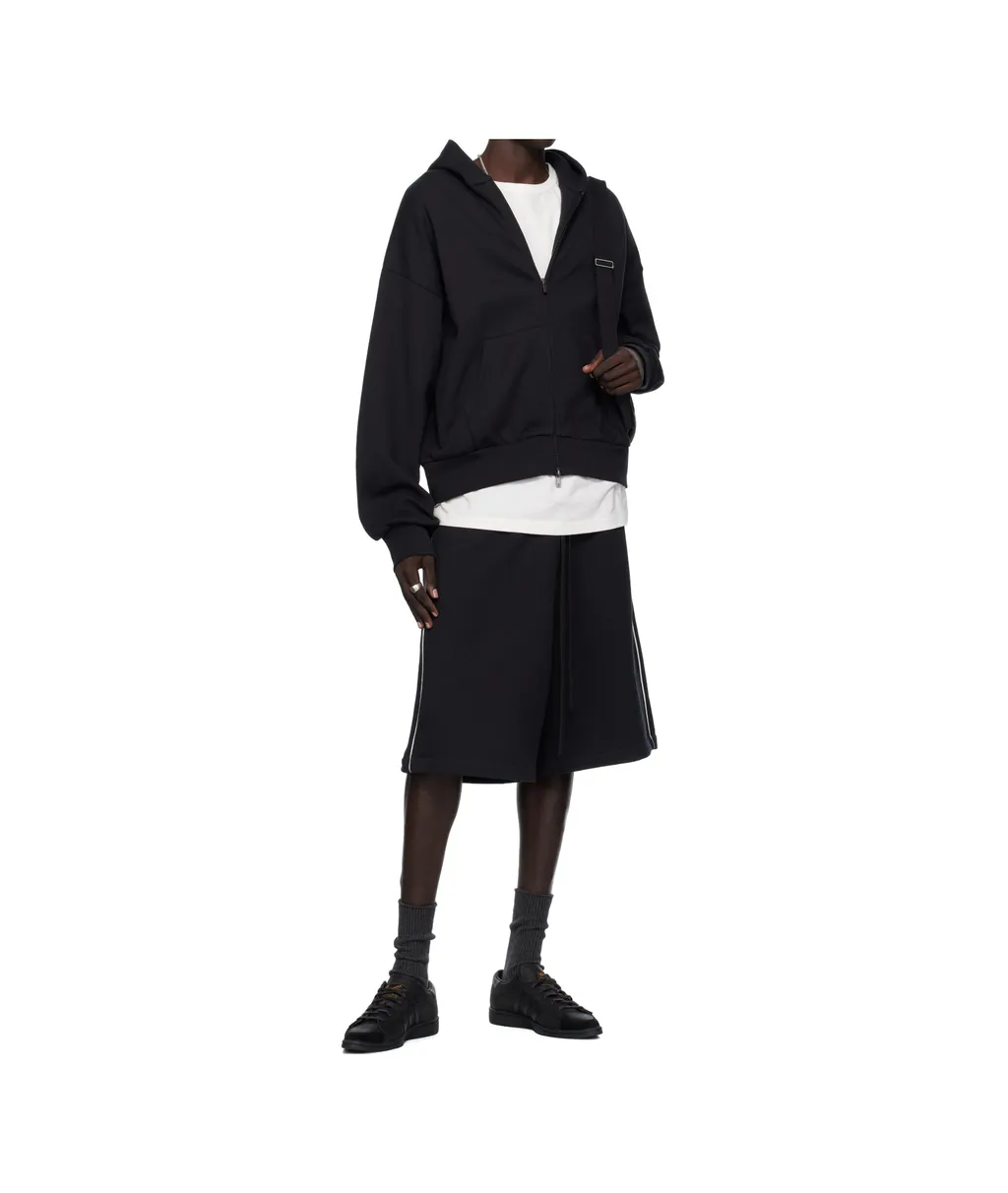Zipper Hooded Sweatshirt