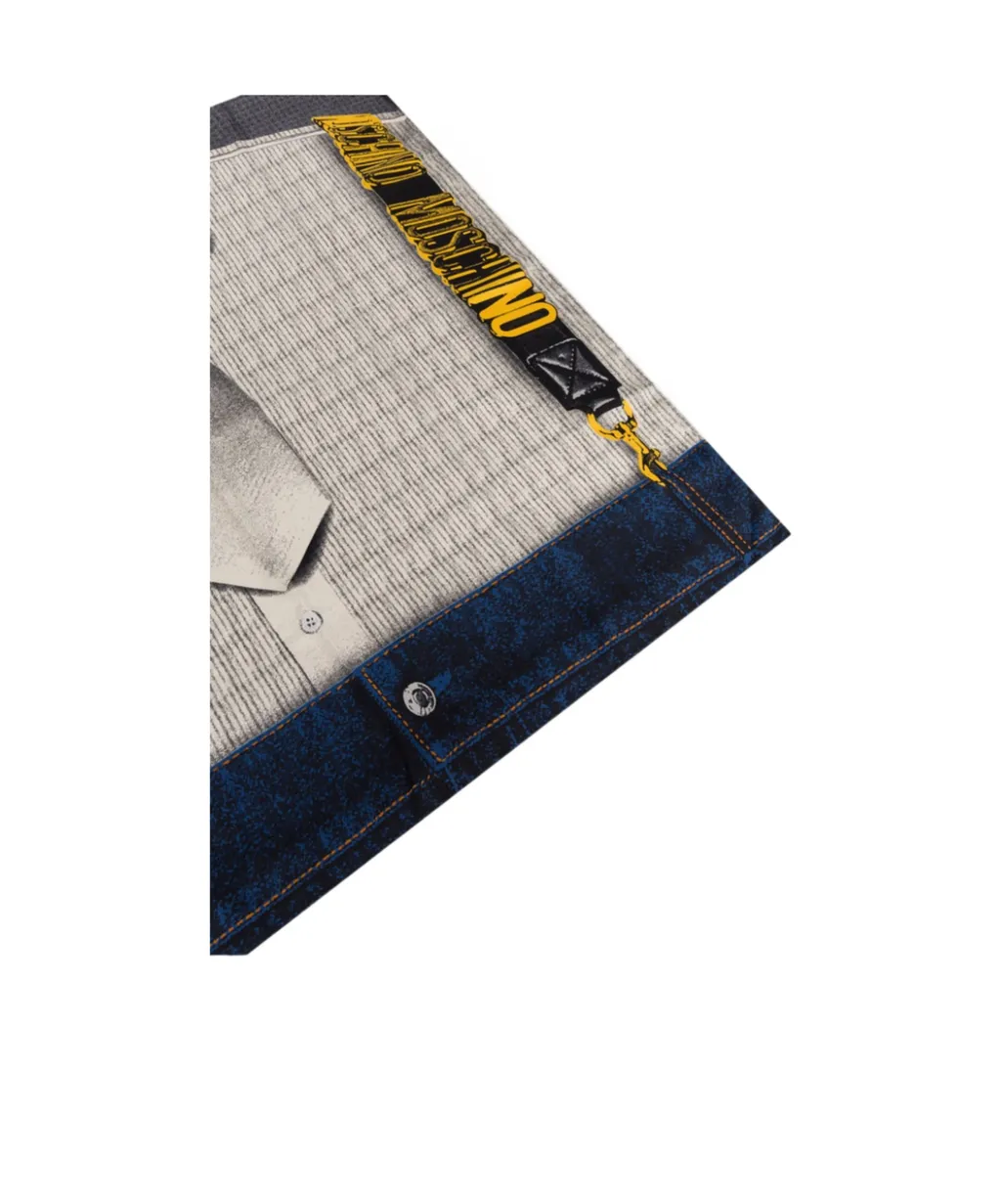 Shirt-Print Silk Scarf
