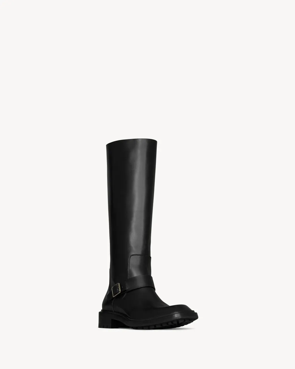 Saint Laurent Vadim Square Toe Buckled Boots