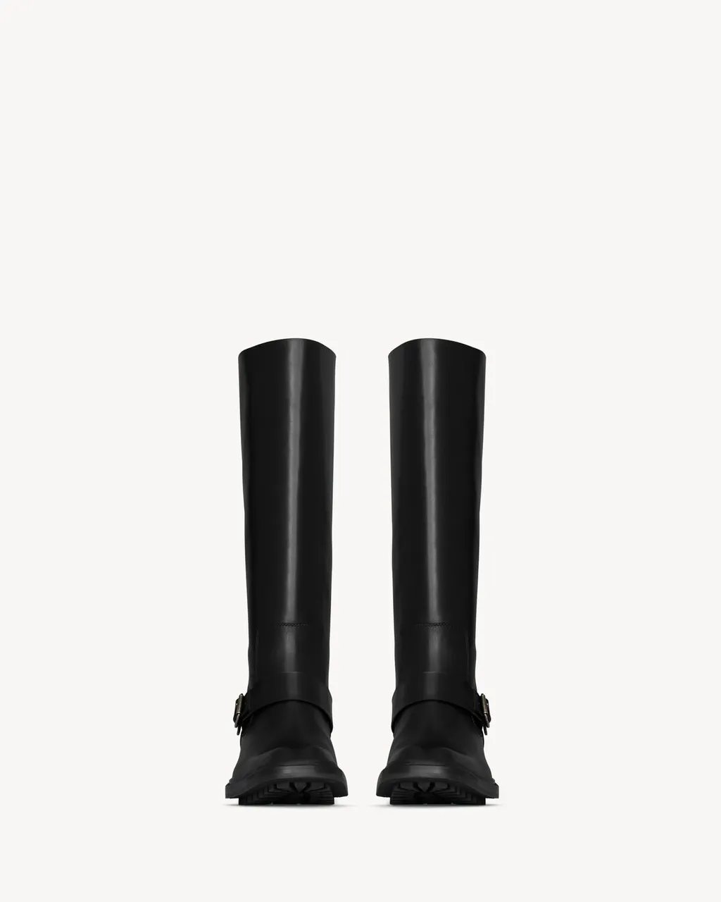Saint Laurent Vadim Square Toe Buckled Boots