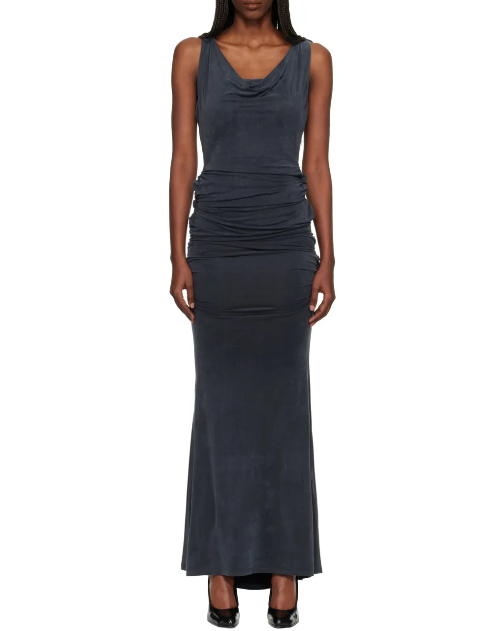 Vivienne Westwood Scoop Neck Ruched Maxi Dress