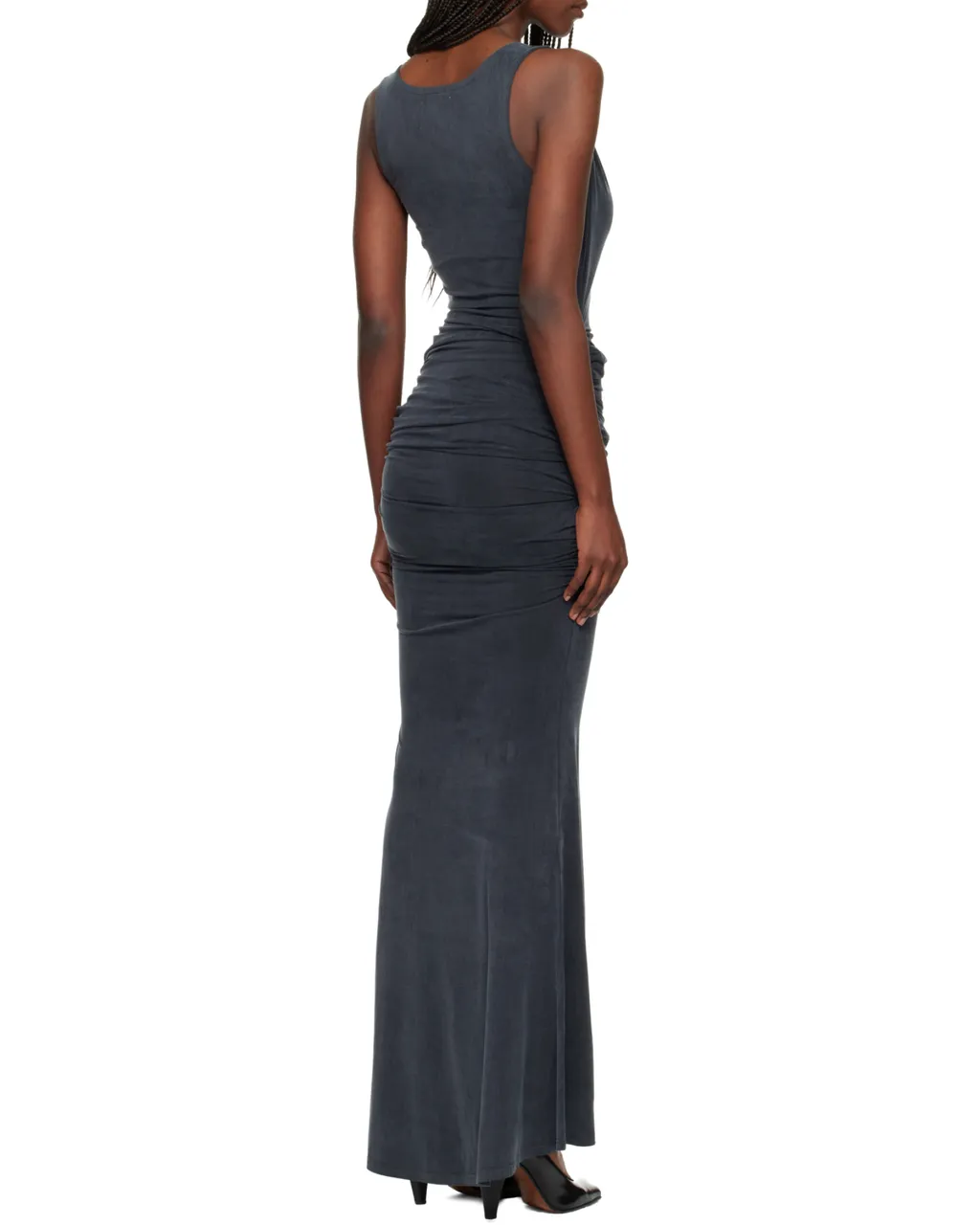 Vivienne Westwood Scoop Neck Ruched Maxi Dress