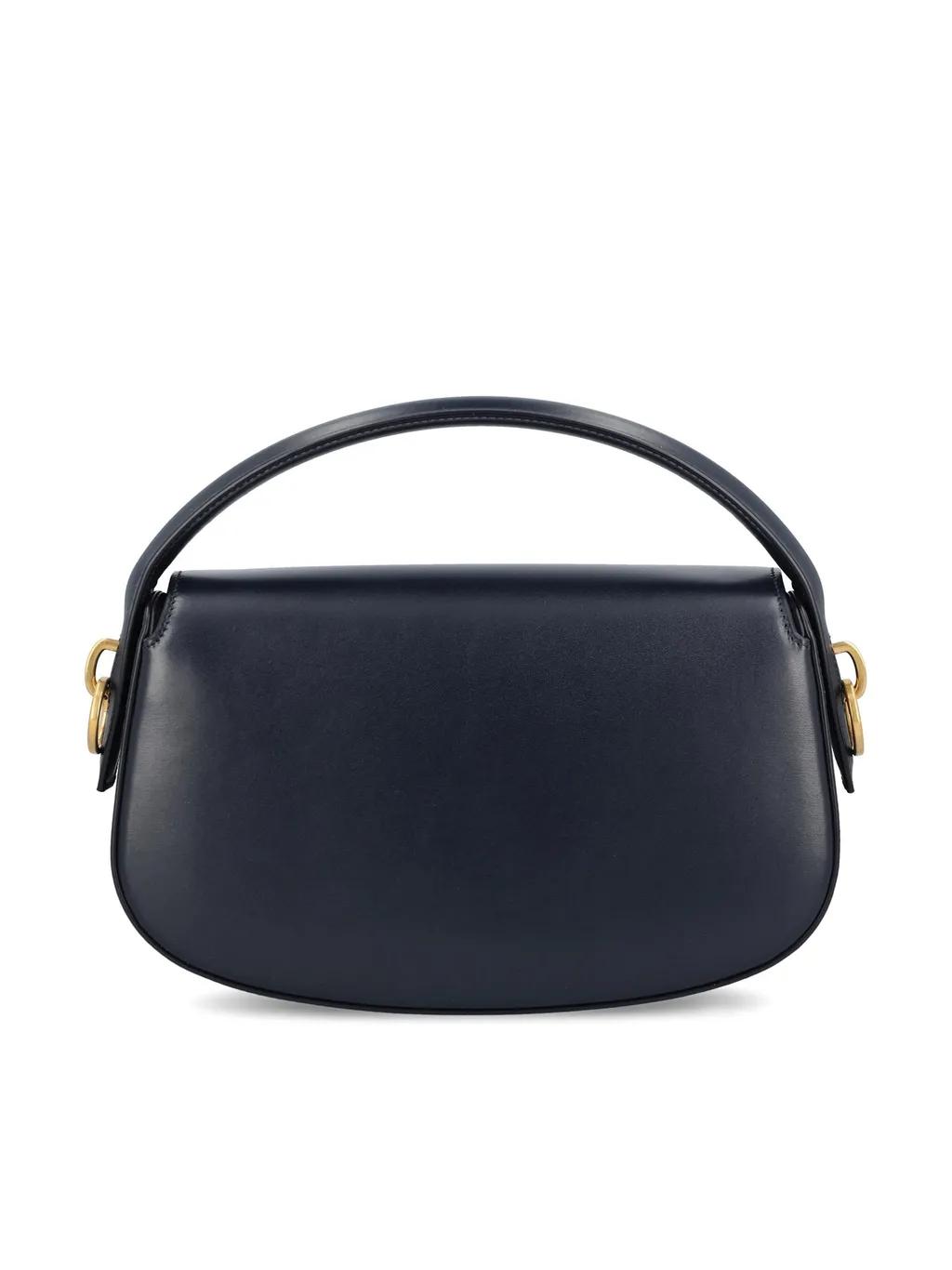 Saint Laurent Logo Plaque Foldover Top Shoulder Bag