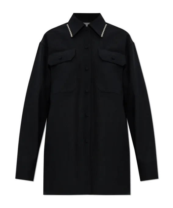 Jil Sander Studded Long-Sleeved Shirt