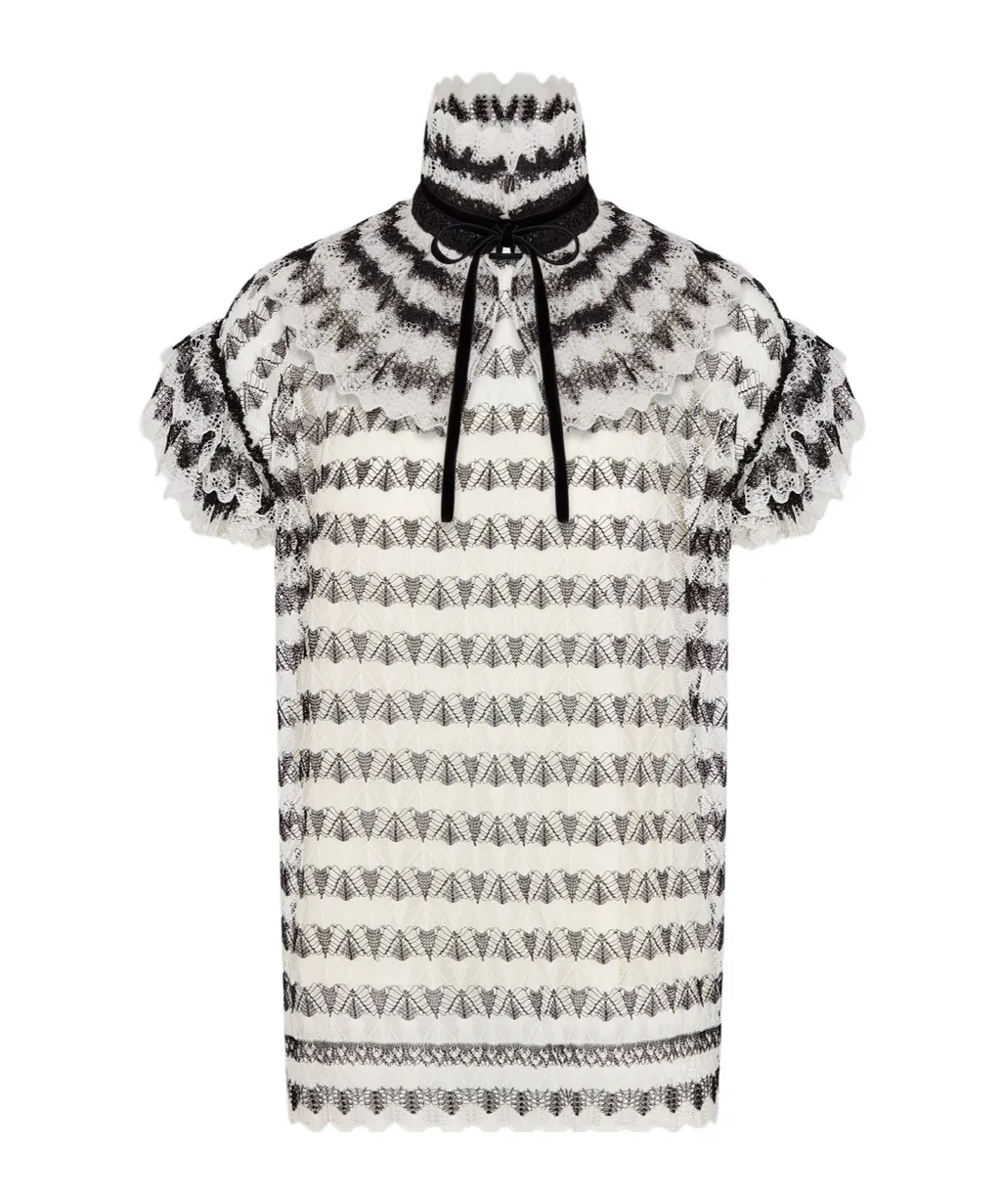 Dior MariniÈRe Short-Sleeved Sweater With Removable Collar