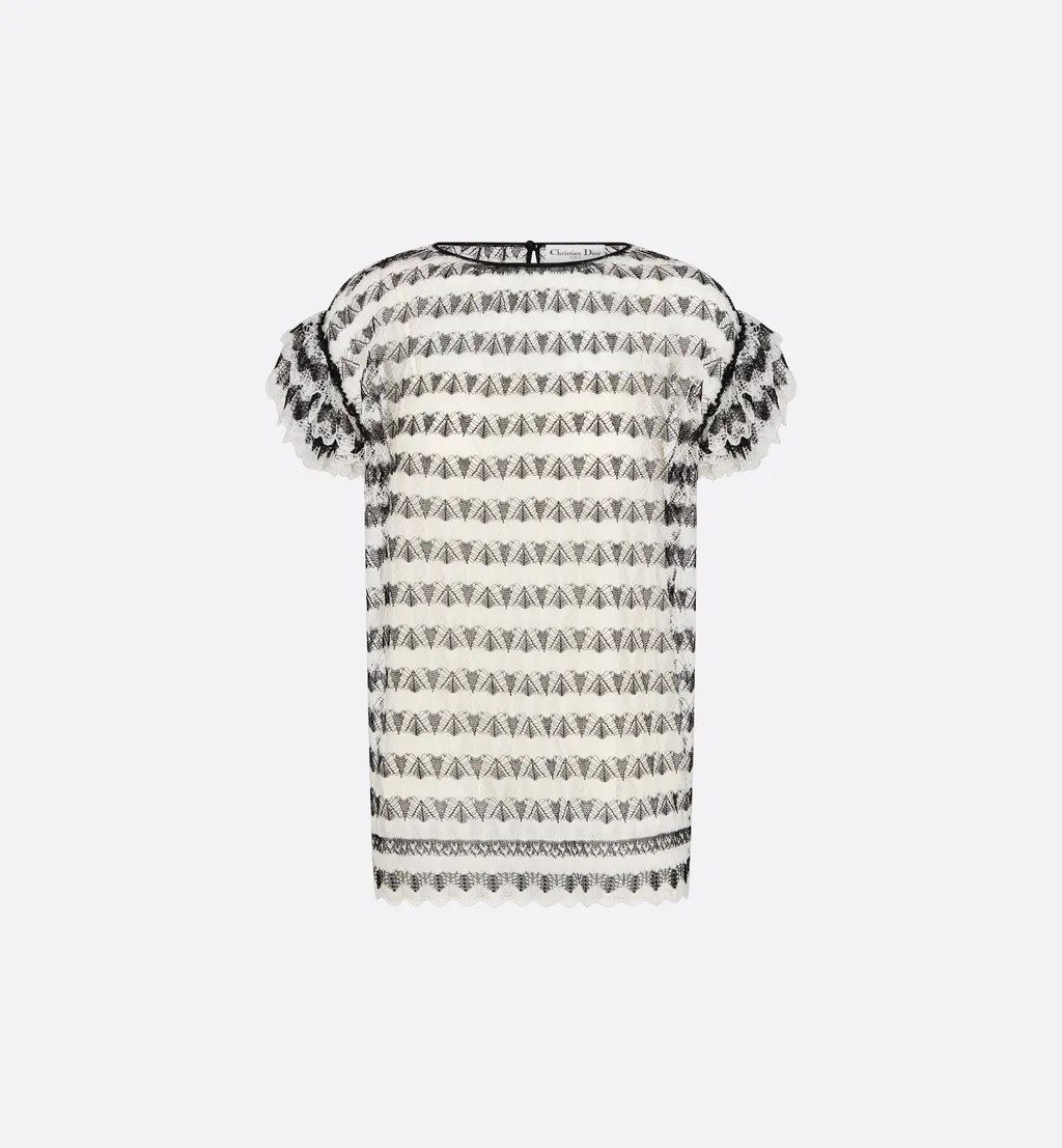 Dior MariniÈRe Short-Sleeved Sweater With Removable Collar