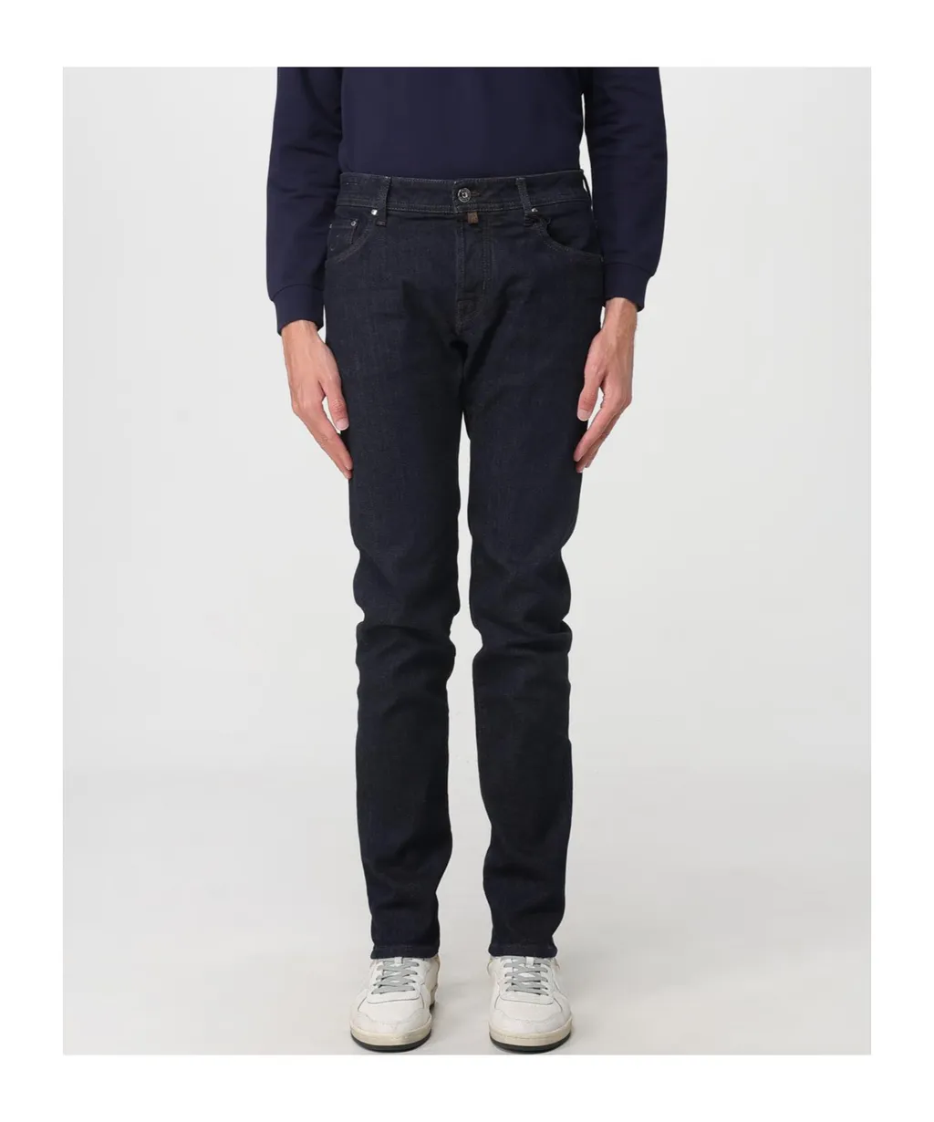 Jacob Cohen Logo Embroidered Slim Fit Jeans
