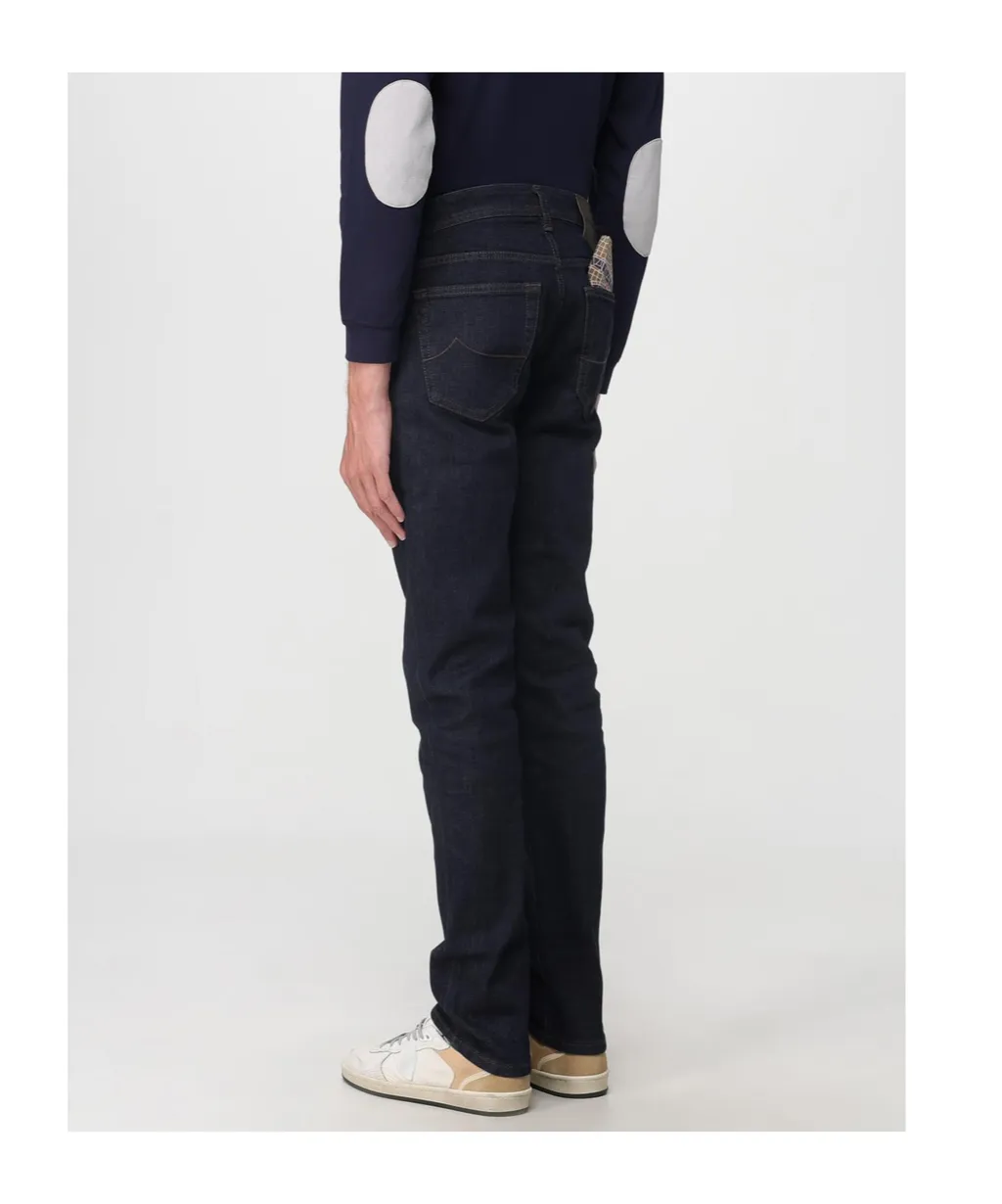 Jacob Cohen Logo Embroidered Slim Fit Jeans