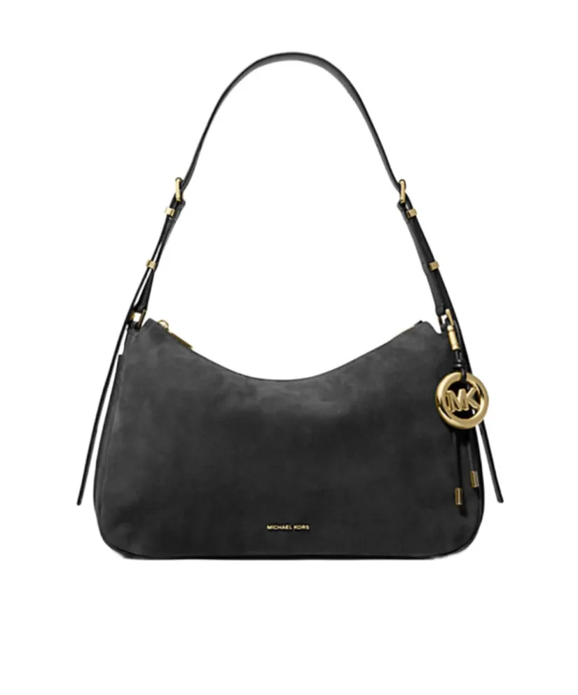 Michael Michael Kors Logo Charm Curved Shoulder Bag