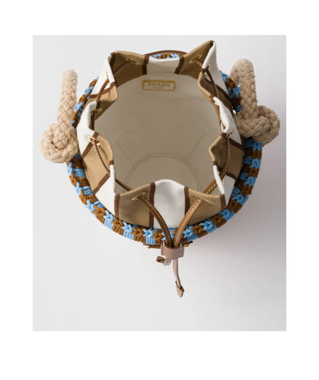 Wicker Mini Bucket Bag