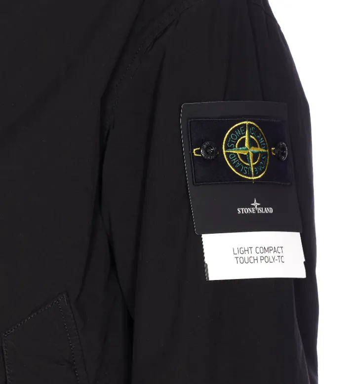 Stone Island Logo Patch Elasticated-Hem Jacket