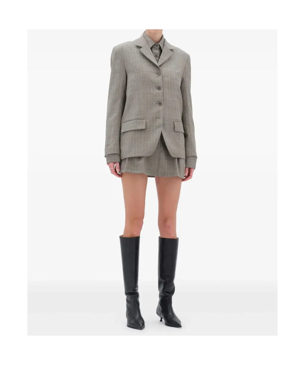 Single-Breasted Long-Sleeved Blazer