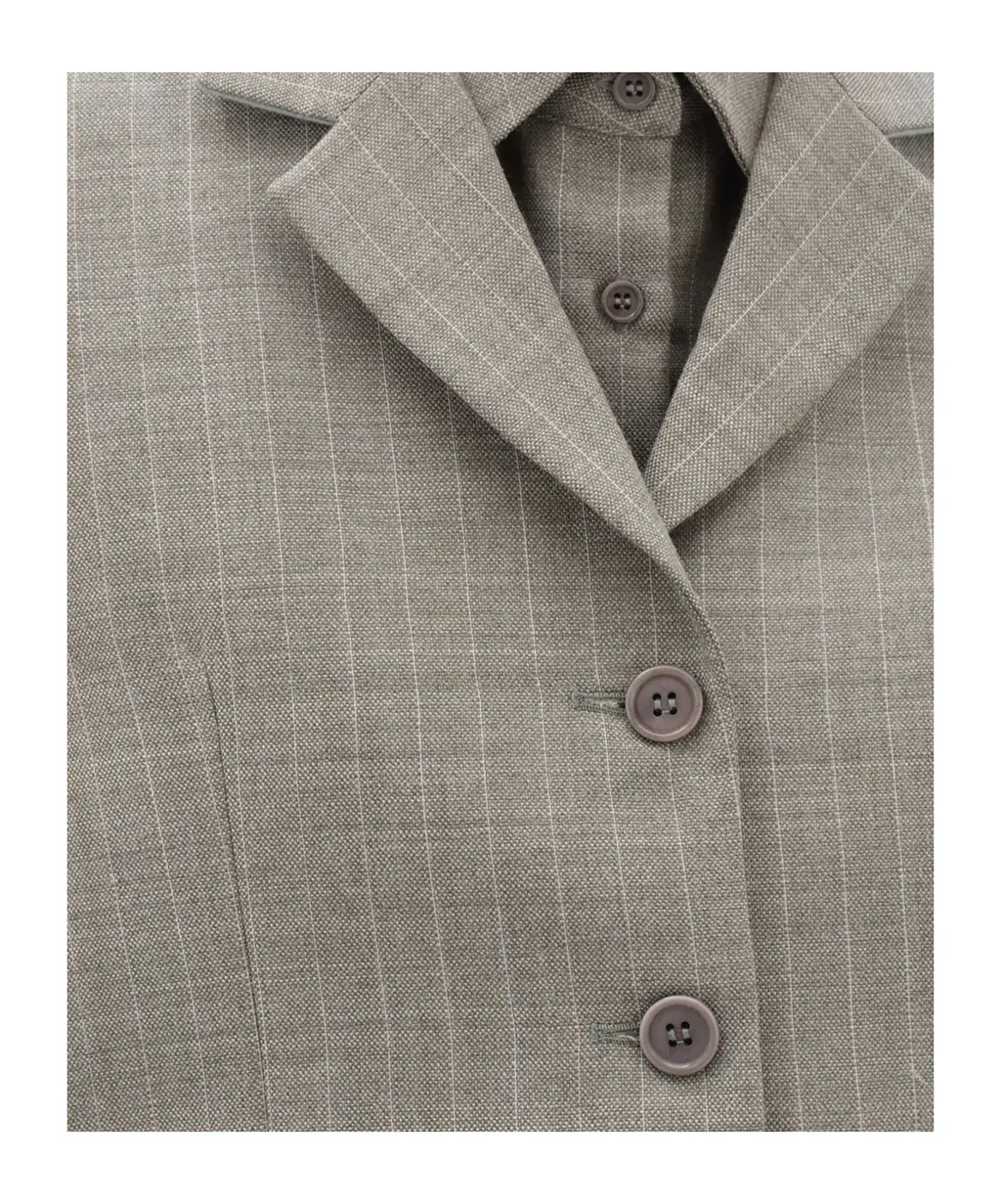 Single-Breasted Long-Sleeved Blazer