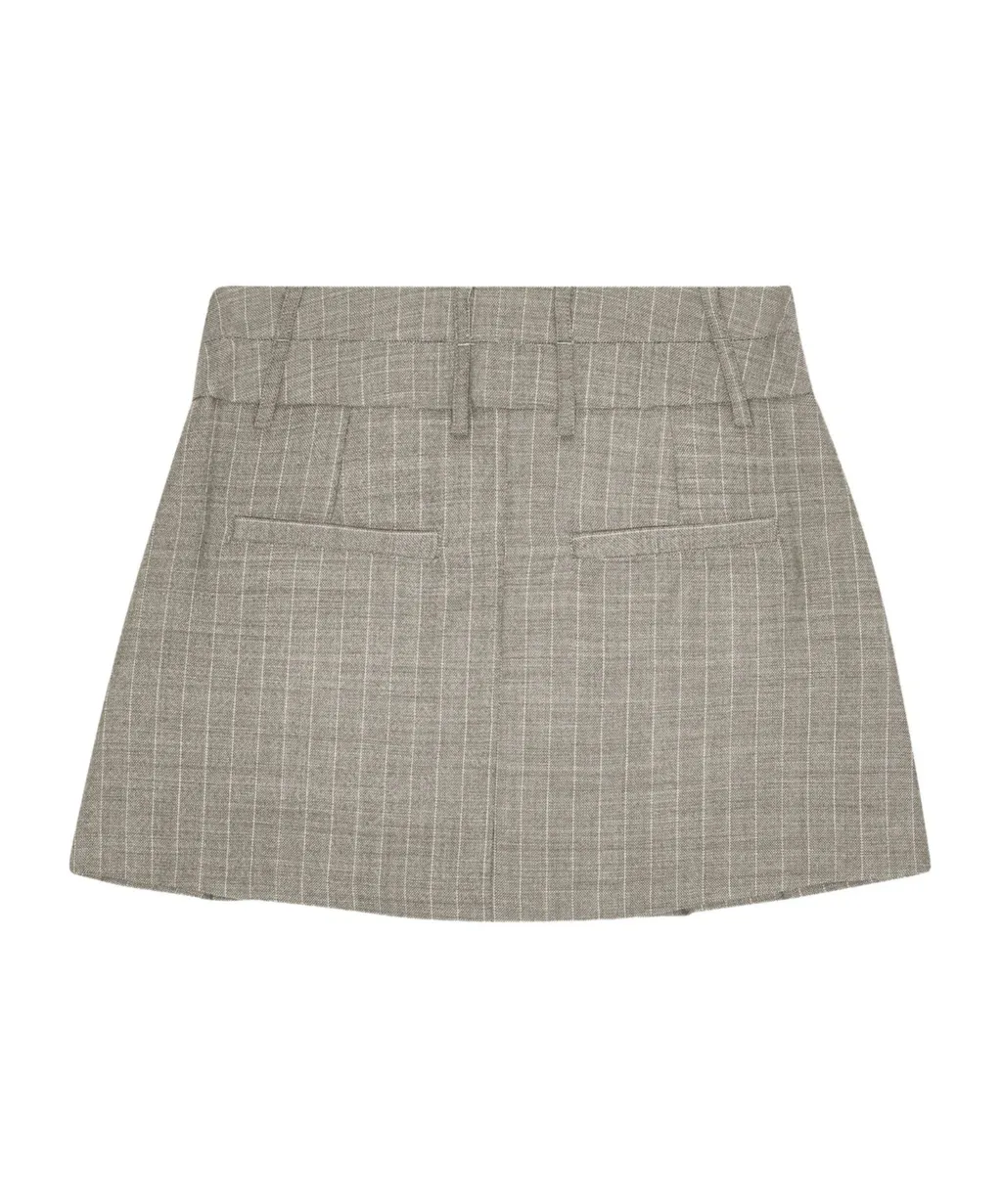 Pleated A-Line Skirt
