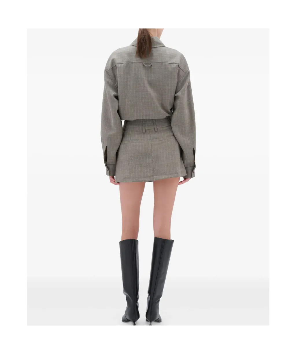Pleated A-Line Skirt