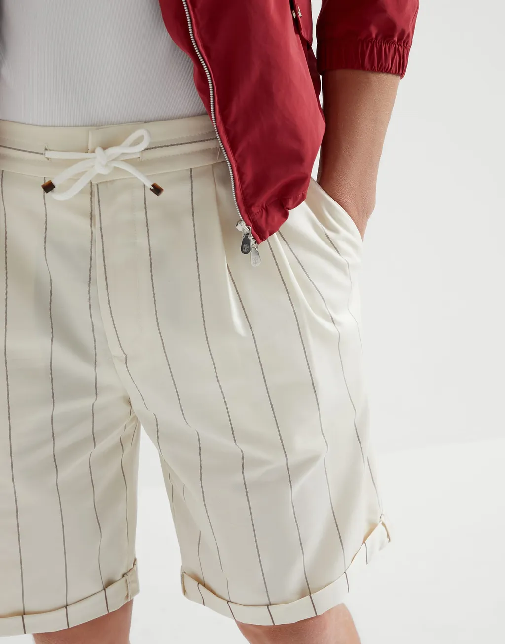 Striped Bermuda Shorts