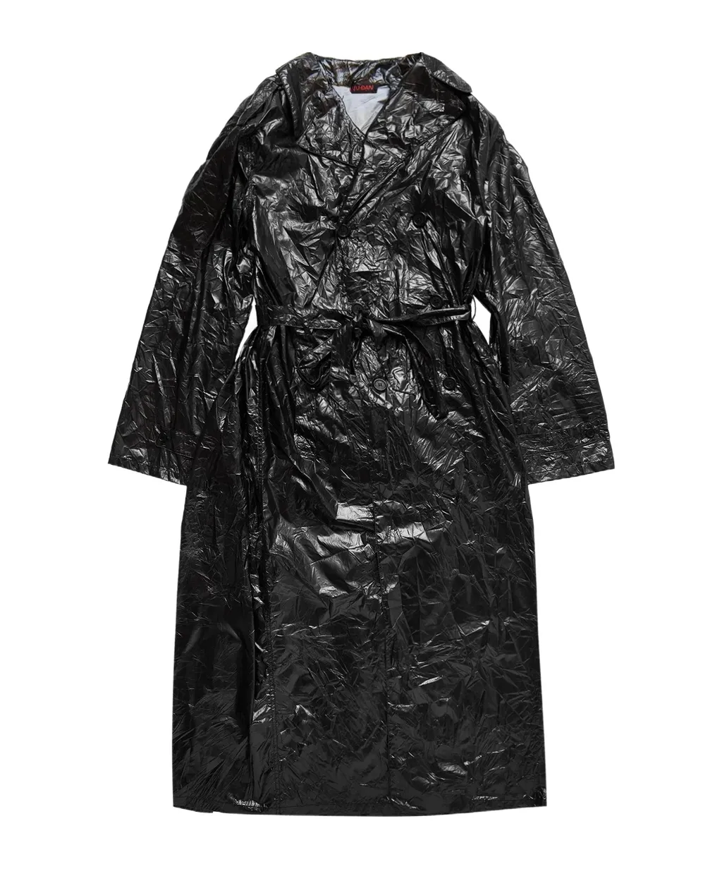Pleated Trench Coat