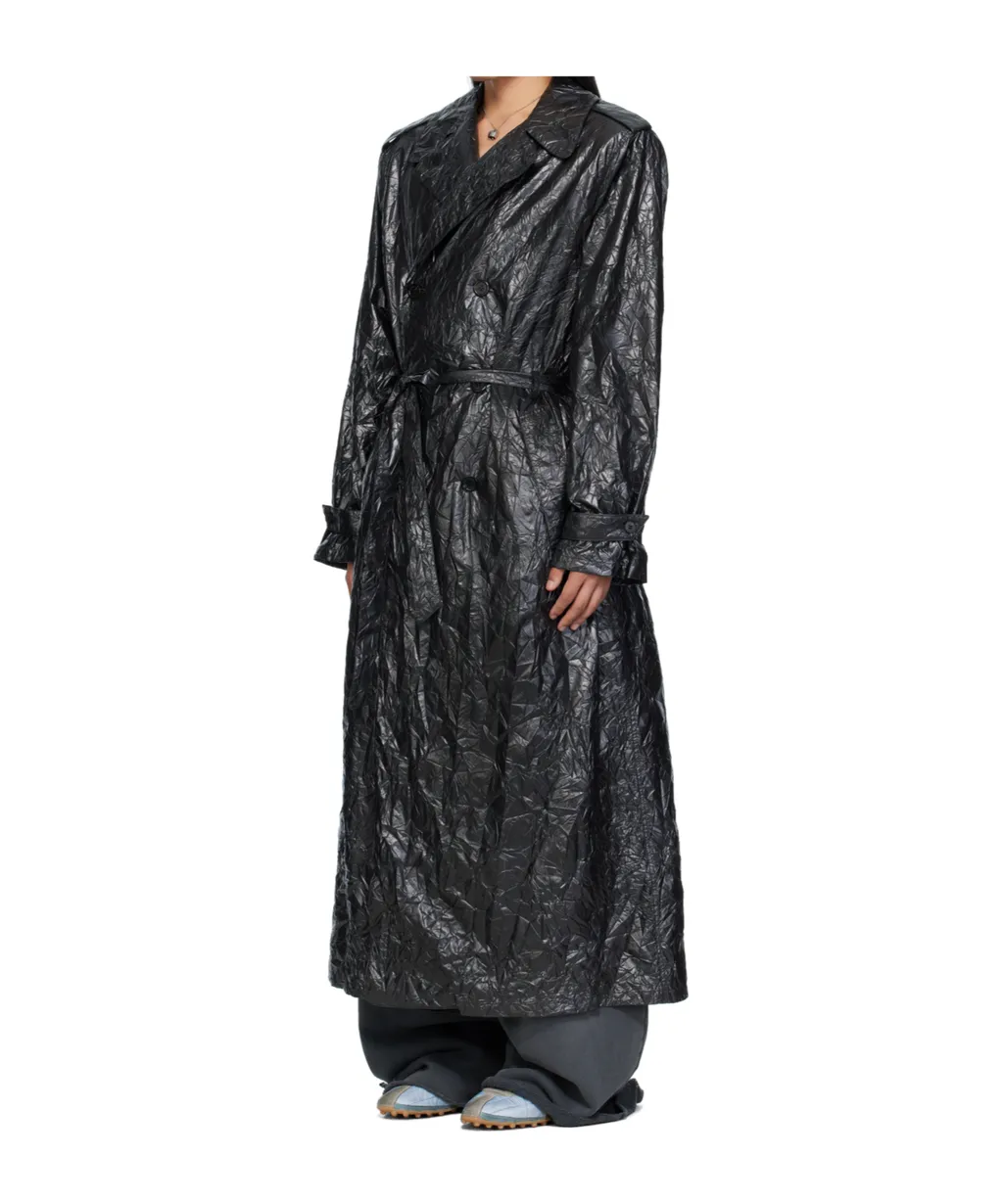 Pleated Trench Coat
